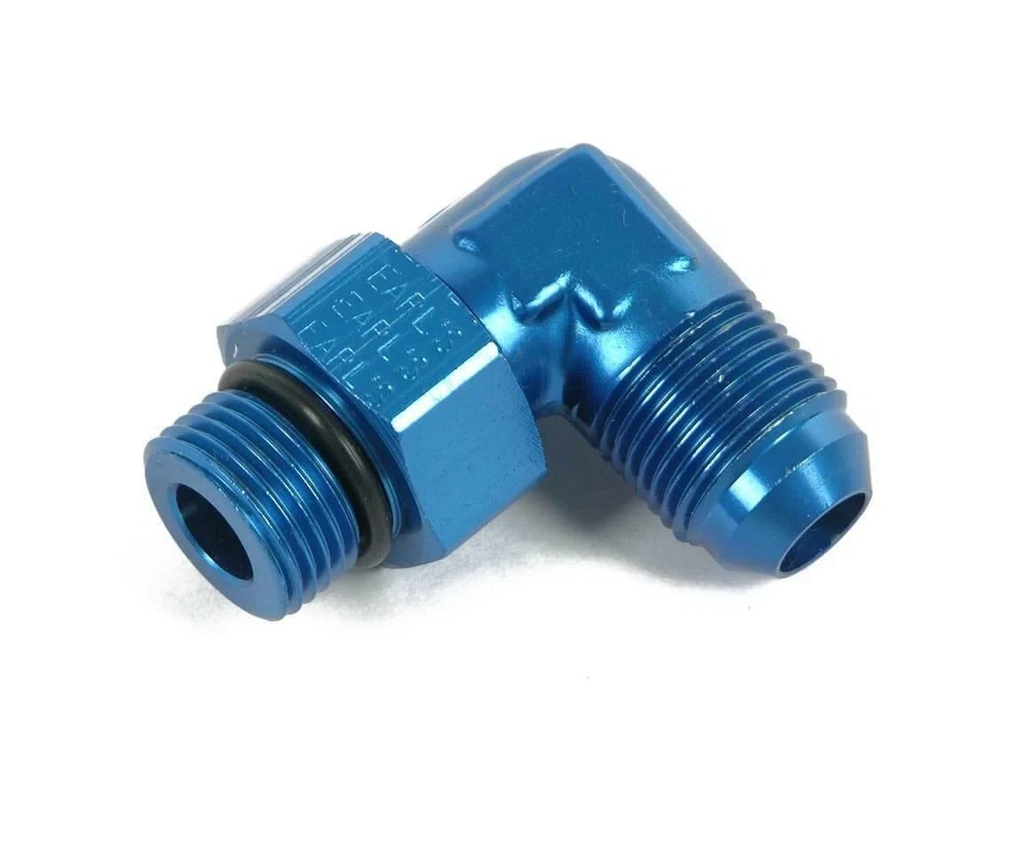 Earls 90 Degree -6 AN Male to 9_16-18 Swivel - 949006ERL